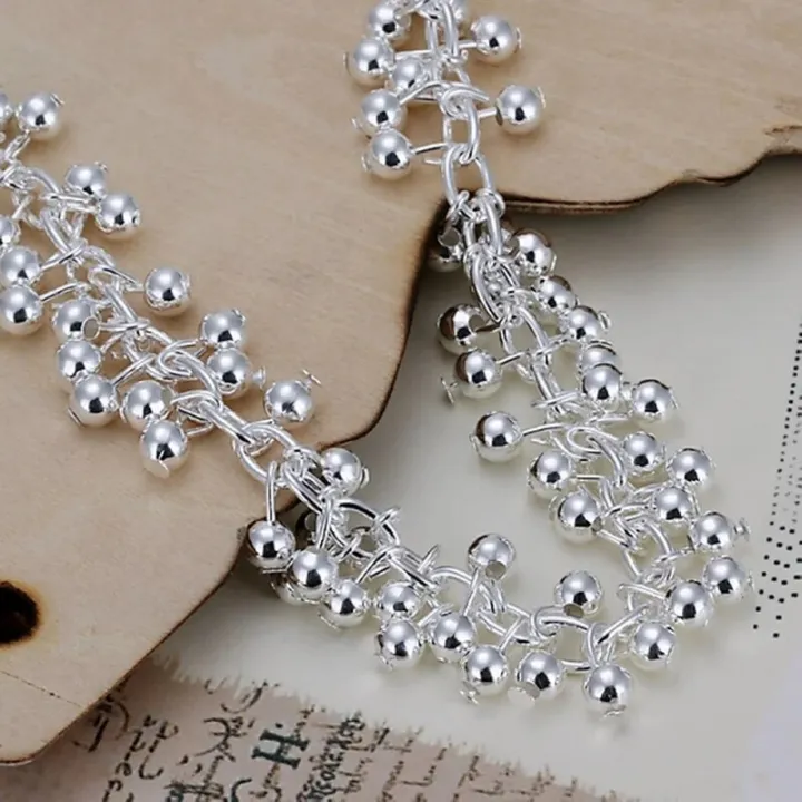 925%20Sterling%20silver%20bracelets%20Charms%20bead%20chain%20fashion%20cute%20nice%20women%20grapes%20Bracelet%20wedding%20Jewelry%20-%20Image%204