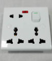 Electric 6 pin wall multi socket. 