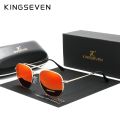 KINGSEVEN Men's Glasses Polarized Steampunk Round Sunglasses Men Retro Women Sun Glasses For Men Vintage Style.