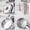 Stainless Steel Grease Strainer Container Oil Storage Pot Can Filter Dust Lid Dounp.