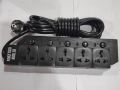 Multiplug Extension 5 Socket With 52 meter Cable multi pluge 15 fit and 7 fit and 30 fit black multi plug.