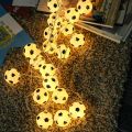 【Cathery Baby Store】10 LED Football 1.5 String Lights Plastic Decor Warm White  for Home Kids Party Decoration. 