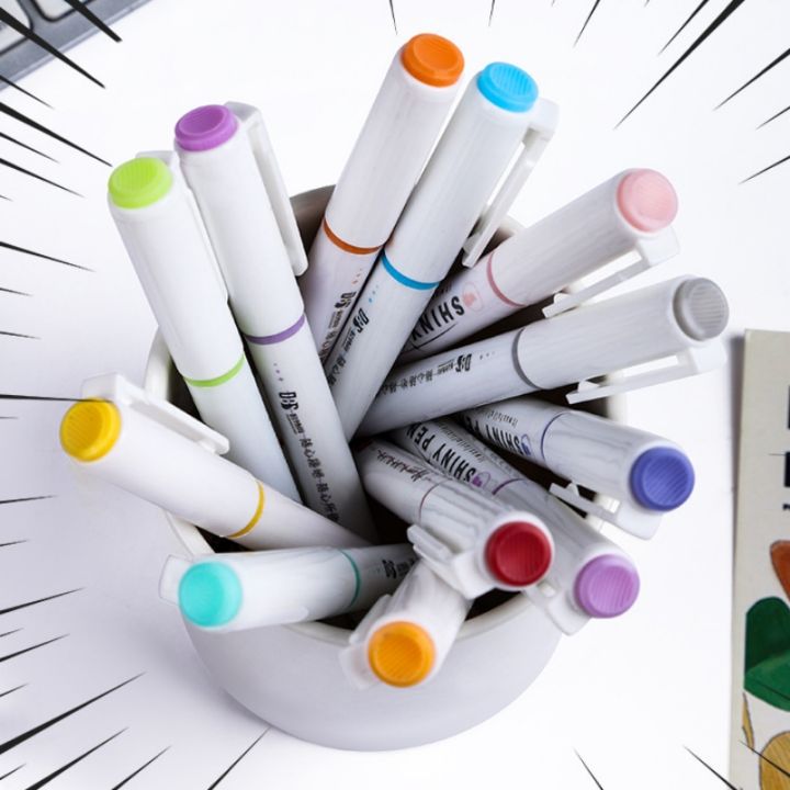 RHS%20Online%204PCS%20Shiny%20Pen%20Glitter%20Highlighters%20Planner%20Journaling%20Fluorescent%20Highlighter%20Sparkling%20Note-taking%20Highlighters%20Soft%20Color%20-%20Image%206