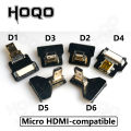 HDMI-Compatible Ribbon cable，Connector Flexible Flat Cable for Orange Pi Micro HDMI to HDMI/Mini HDMI Female 90 Degree FFC. 