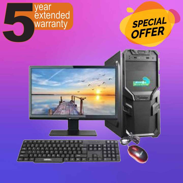 Intel® Core i3 RAM 8GB HDD 500GB Monitor 19 inch Graphics 2GB Built-in New Desktop Computer Gaming PC Windows 10 64 Bit Bit Good Looking Multicolour Colour NEW PC 2020