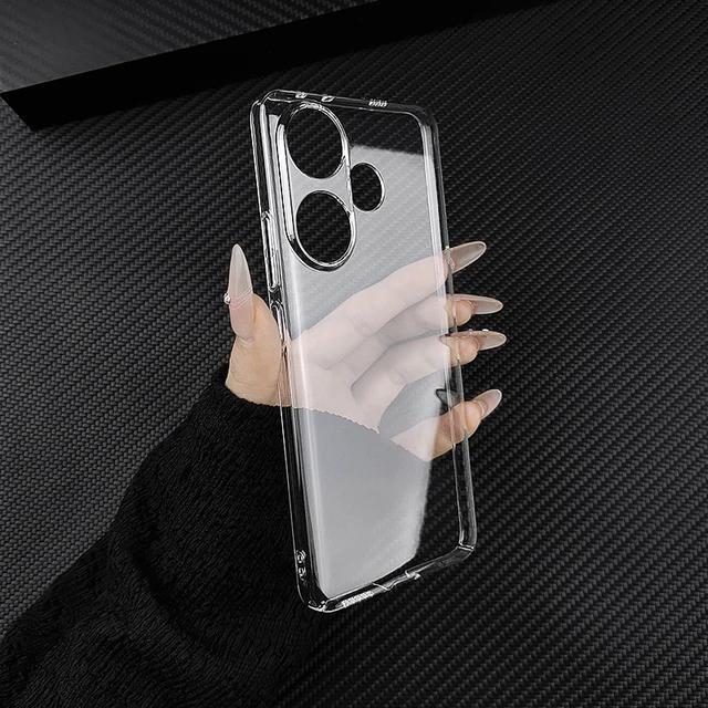 Redmi Turbo 4 Pro /Poco F7 5g Anti Yellow Unique Case Pc Clear Hard Transparent Phone Back Cover