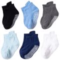6 Pairs Baby Boy Girl Socks Summer Anti Slip for Newborn Infant Toddler Plain Solid Non-slip Casual Cotton Low Foot Accessories. 