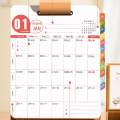2024 Desk Calendar with Pen Holder Desktop Decoration with to Do List Page Storage Schedule. 
