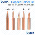 Copper Soldering Iron Tip 900M-T Series 5 Pcs Set for Electronics Rework.