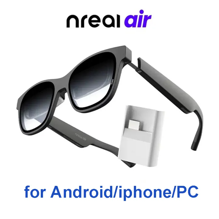 Nreal Air XREAL Smart AR Glasses Portable 130 Inch Space Giant Screen 1080p Viewing Computer 3D HD Private Cinema