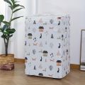 1pc Waterproof Washing Machine Cover, Top Loading Washing Machine Cover, Arranged Roller Laundry Dustproof Protector.