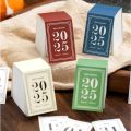 367Sheets Small Tearable 2025 Calendar Book Portable January to December 2025 Mini Desk Calendar Material Paper Planner Stickers 12 Monthly Pocket Calendar Desktop Decoration. 