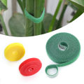 1/4Roll 2M Green Garden Twine Plant Ties Bamboo Cane Wrap Support Nylon Plants Bandage Fastener Tape Hook Loop Garden Accessories. 