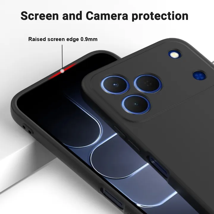 Tecno%20Spark%2050%20Silicone%20Matte%20Flexible%20Soft%20Phone%20Case%20-%20Black%20-%20Phone%20Back%20Cover%20-%20Image%202