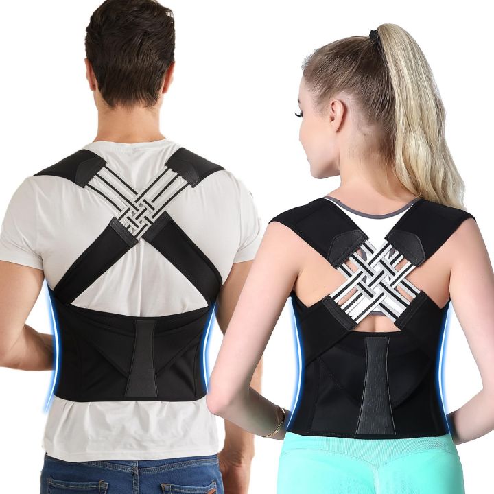 【Clearance Markdowns】 Back Brace Posture Corrector for Women and Men, Shoulder Straightener Adjustable Full Back Support Upper and Lower