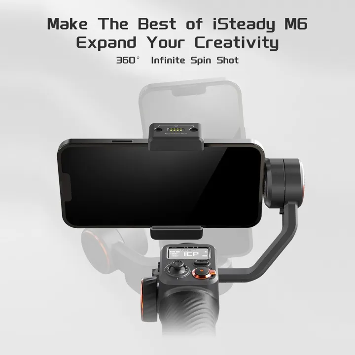 hohem%20iSteady%20M6%20Kit%203-Axis%20Smartphone%20Gimbal%20Stabilizer%20with%20AI%20Vision%20Sensor%20and%20Fill%20Light%20Module-#2%20-%20Image%205