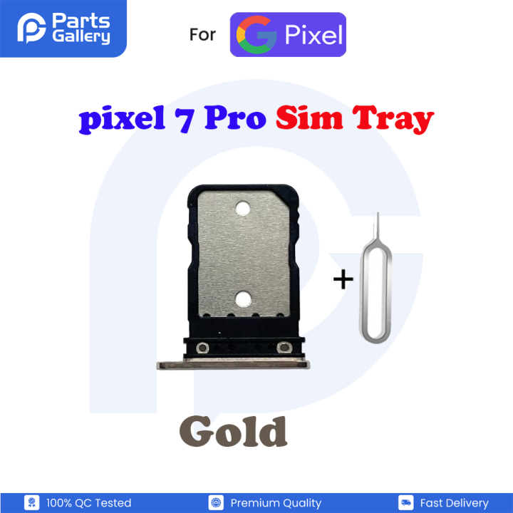 For Google Pixel 7Pro Nano Sim Card Tray Holder Sim Adaptor With Free Sim Ejector Pin Replacement Part