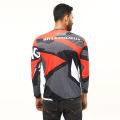 SWAG Orange Full Sleeve Four Part Jersey For Men. 