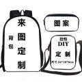 Roblox schoolbag three-piece set, Roblox game peripherals, backpacks for primary and secondary school students, shoulder bags, pencil cases, and picture delivery.