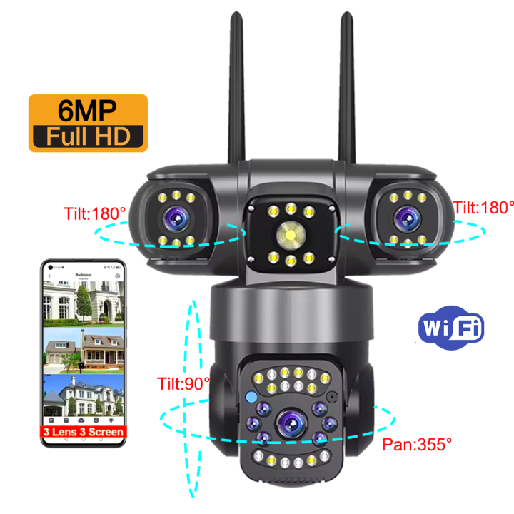 THREE%20SEPARATE%20CAMERA%20V380%20Network%206MP%20Real%20Triple%20Lens%20Outdoor%20Camera%20Waterproof%20HD%20Outdoor%20Camera%20-%20Image%207