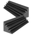 4 Pcs Acoustic Panels Studio Acoustic Soundproof Foam Sound Bass Trap Corner Sound Panels Wedges 12x12x48cm. 