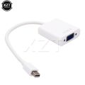 New white Mini DisplayPort to VGA adapter for Macbook Pro Air, DP to VGA cable adapter for Macbook Pro Air iMac Mac Mini. 