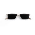 Sunglasses 2021 Fashion small box metallic frame rectangle glasses New Vintage Men and Female Luxury Designer Driving Glasses. 