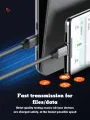 LDNIO 65W Type-C Fast Charging Cable, Type-C to Type-C Mobile Phone Charging Cable -1M.