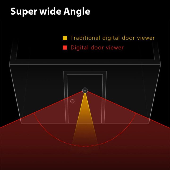 Digital%20Door%20Viewer%20Front%20Door%20Peephole%20Camera%202.8-inch%20Color%20Display%20Screen%20Monitor%2090%20Degree%20Wide%20Angle%20Home%20Visual%20Doorbell%20Peephole%20Viewer%20for%20Home%20Apartment%20Security%20System%20Wireless%20Viewer%20Camera%20-%20Image%206