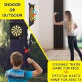 Magnetic Dart Board 17 Inch Indoor Outdoor Dart Games for Kids with 6pcs Magnetic Darts (Safety Toy Games). 