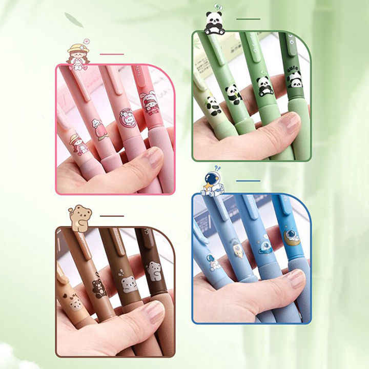 4Pcs%20Erasable%20Pen%20Soft%20Pen%20Grip%20Quick%20Drying%20Black%20Blue%20Ink%20Pen%20Set%20School%20Supplies%20Aesthetic%20Pens%20Kawaii%20Gel%20Pen%20Stationery%20-%20Image%204