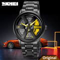 SKMEI 1787 Rotation Wheels Fashion Men Stainless Steel Watch For Man. 