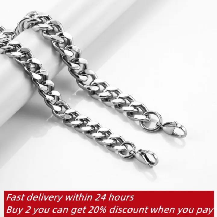 316%20Stainless%20Steel%20Chain%203mm%20To%209mm%20Steel%20Cuban%20Men's%20Chain%20Stainless%20Steel%20Man%20Necklace%20Waterproof%20Jewelry%20Wholesale%20-%20Image%206
