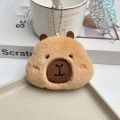 Bag Hanging Squinting Capybara Plush Keychain Beeping Blinking Capybara Key Ring Heart Runny Nose Cartoon Animal Pendant Daily. 