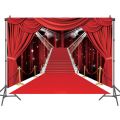 1 Piece Large Red Carpet Fabric Red Curtain Backdrop Banner Photography Backdrop Photo Background Studio Prop for Decorations. 