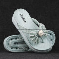 Women's Sandal Flat Heel Women Sandals Shoes 2310  Girls shoe  Girls Sandal  Bow Style  Girls Slipper Slides Chains sandal for girls. 