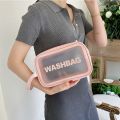 Waterproof Makeup Bag For Women Portable Transparent Cosmetic Organizer Travel Toiletry Storage Pouch. 