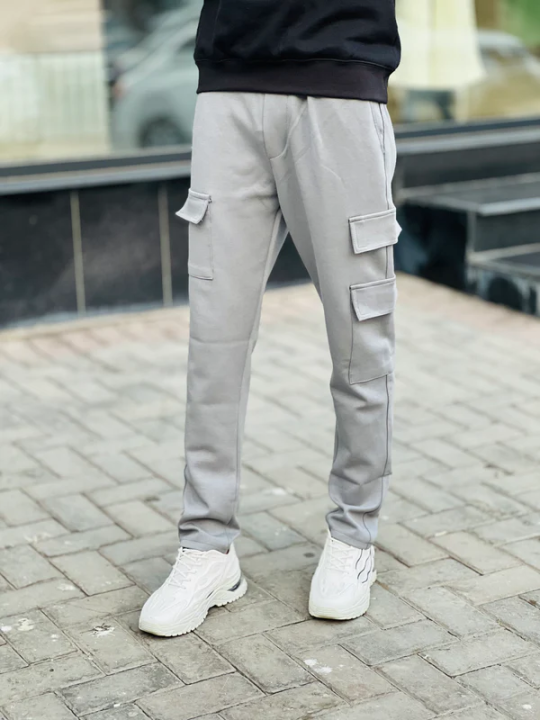 Ash Colour Mens Siz Pocket Stylish Exclusive Cargo