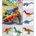 6 Pieces Plastic Jurassic Toys World Dinosaurs Kids Toys Childrens Gifts Collectibles - Multicolor.