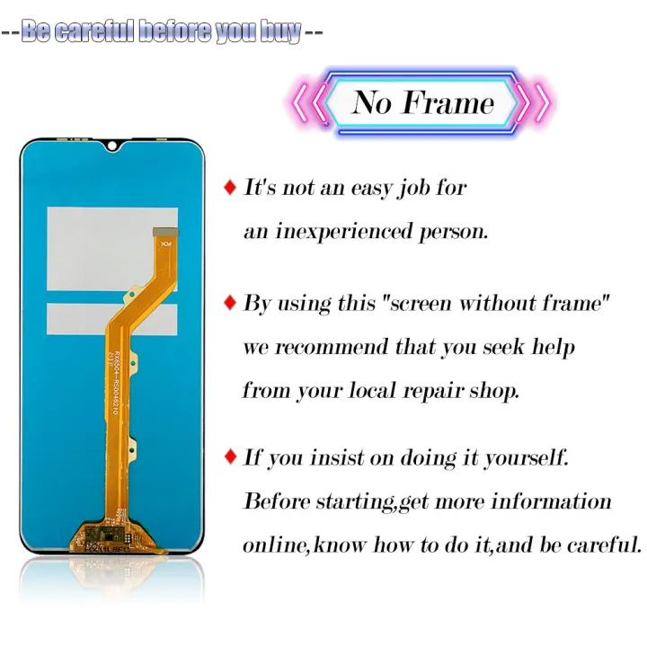 LCD%20No%20Frame%20For%20Infinix%20Hot%208%208%20lite%20X650C%20X650B%20X650%20X650D%20Display%20Touch%20Screen%20Digitizer%20Assembly%20Replacement%20Parts%20-%20Image%204