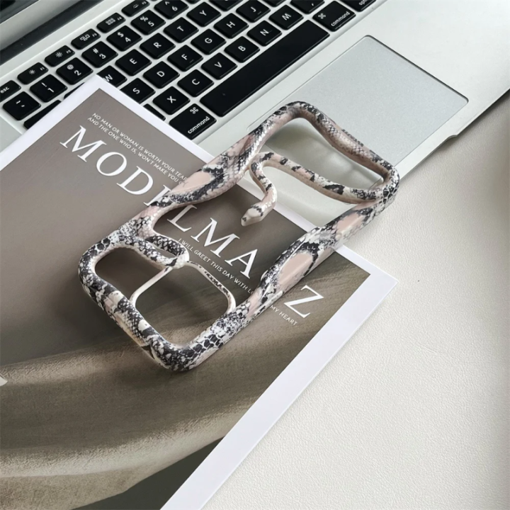 HODON%20Luxury%203D%20Hollow%20Snake%20Water%20Sticker%20Python%20Case%20For%20iPhone%2016%2015%2014%20Plus%2013%2012%2011%20Pro%20Max%20Cases%20Soft%20Heat%20Dissipate%20Shockproof%20Cover%20-%20Image%208