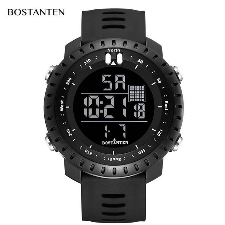 BOSTANTEN Multifunctional Waterproof Digital Sport Watches Men