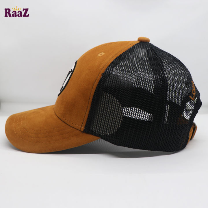 Brown%20Velvet%20Fabrics%20Embroidery%20Premium%20Mesh%20Air%20Half%20Net%20Cap%20-%20Image%203