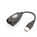 Cat6/Cat5/Cat5e 6 LAN Ethernet Network Extension Cable with USB 2.0 Male to Female Adapter.