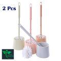 High Quality Toilet Brush Holder Set Plastic Round Plastic Cleaning Brushes Toilet Brush for Bathroom.