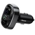BASEUS S09 T Typed 3.4A Dual USB Ports Bluetooth MP3 Car Charger Support TF Card/U Disk/FM Transmitter.