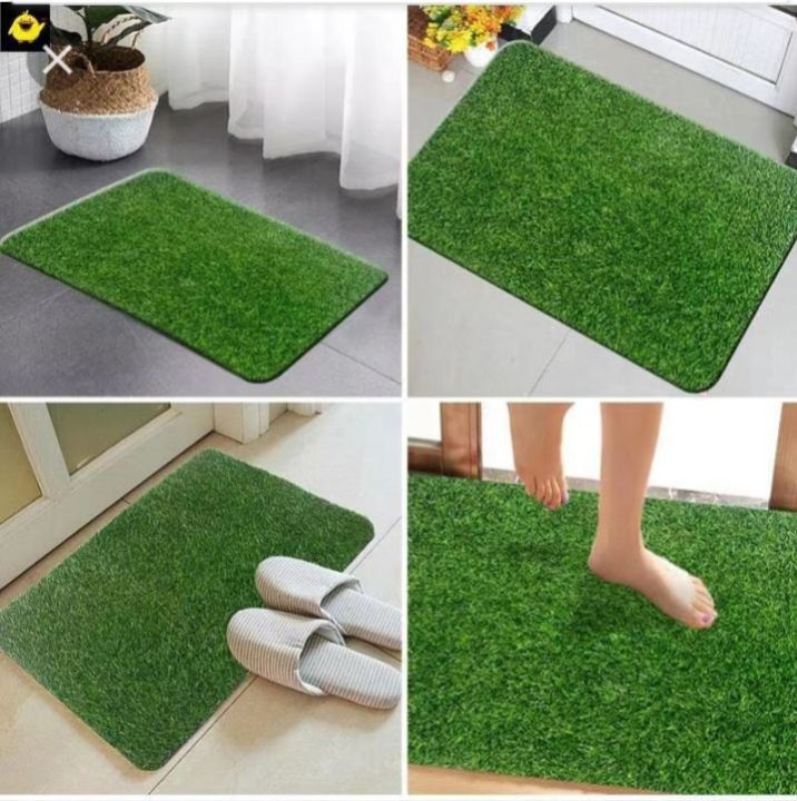 Non sleep artificial grass door mat Indore 16/24 inchi /outdoor rug green turf perfect for maltipur