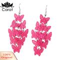 Carat Bohemian Tassel Earrings Exquisite Butterfly Dragonfly Tassel Earrings for Prom Dating Lightweight Dangle Earrings for Women Elegant Lady Jewelry for Parties. 