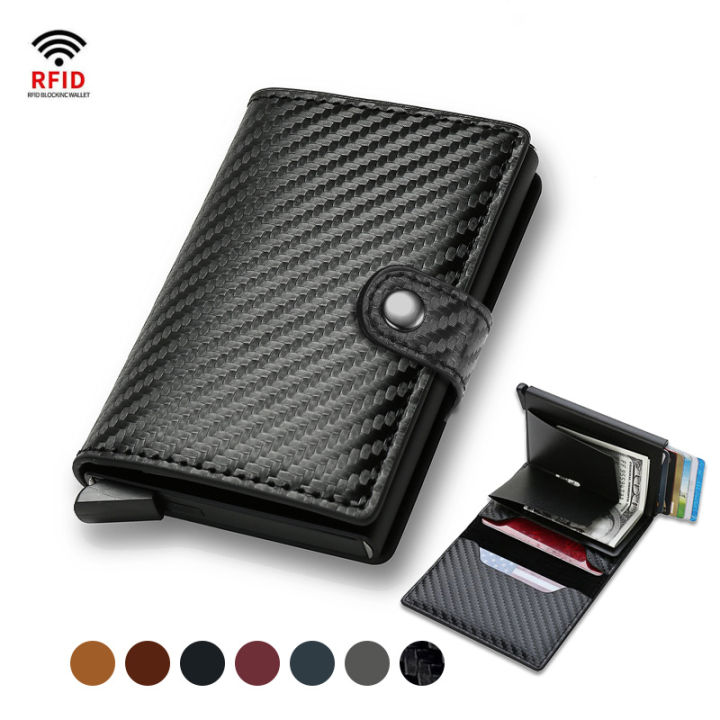 Fyd Slim Wallets For Men - Leather Money Clip Mens Wallet - RFID Blocking Front Pocket Bifold Wallet Thin Credit Card Holder Rfid Anti Theft Security