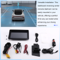 Black 7 Inch 4K Dash Cam Wireless Car DVR Android Auto Wireless Play Video Recorder Dashboard Reversing Center Console Dashcam.